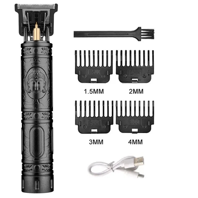 Professional Cordless Hair Clipper & Trimmer – USB Fast Charging